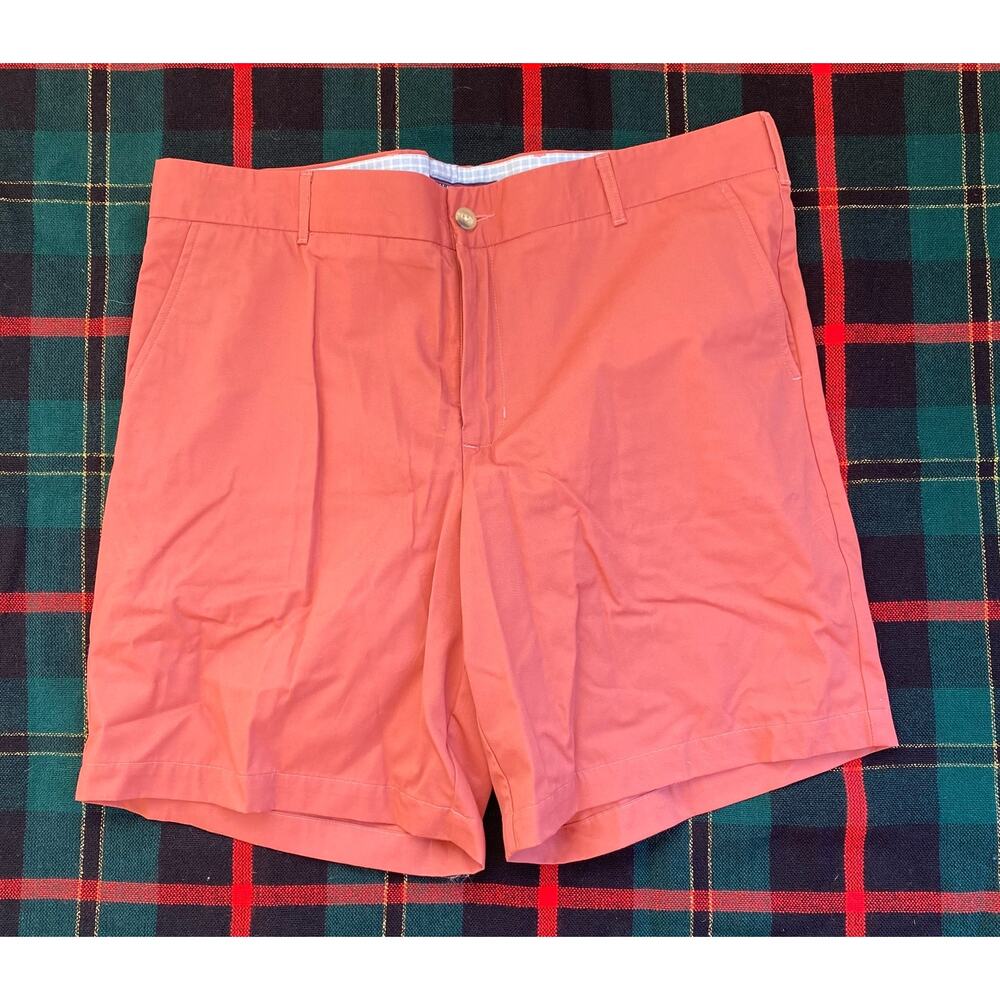 Collared Greens Chino Shorts Mens 38 Coral Excellent American Made‎ Preppy Twill